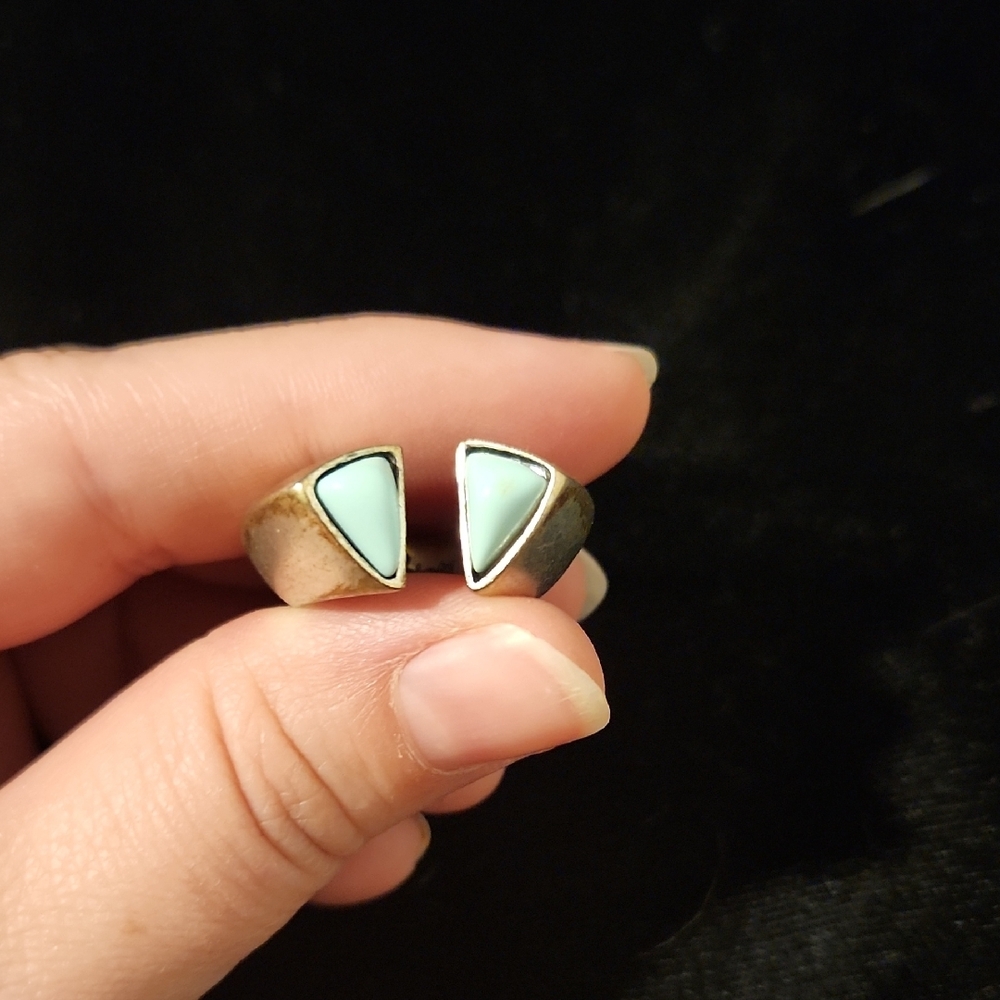 Jewelmint Blue Geometric Ring